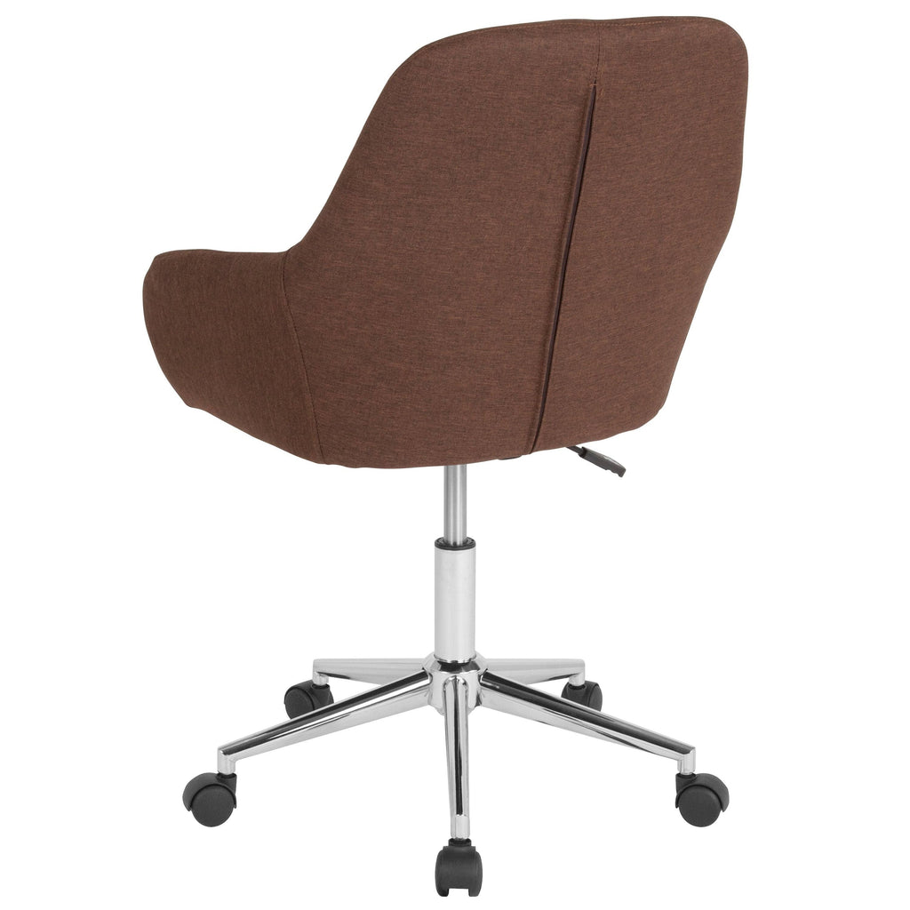Blue Mid-Back Upholstered Swivel Chair P3585