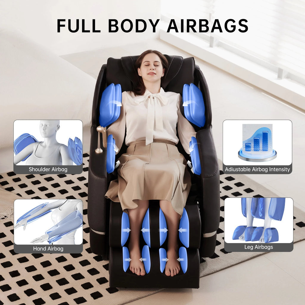 Black Zero Gravity Electric Massage Chair U630