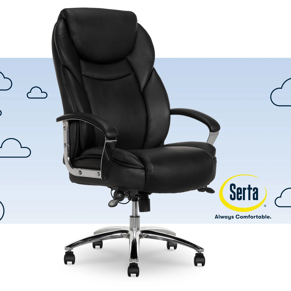 Black Bonded Leather Big & Tall Office Chair E30500