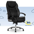 Black Bonded Leather Big & Tall Office Chair E30500
