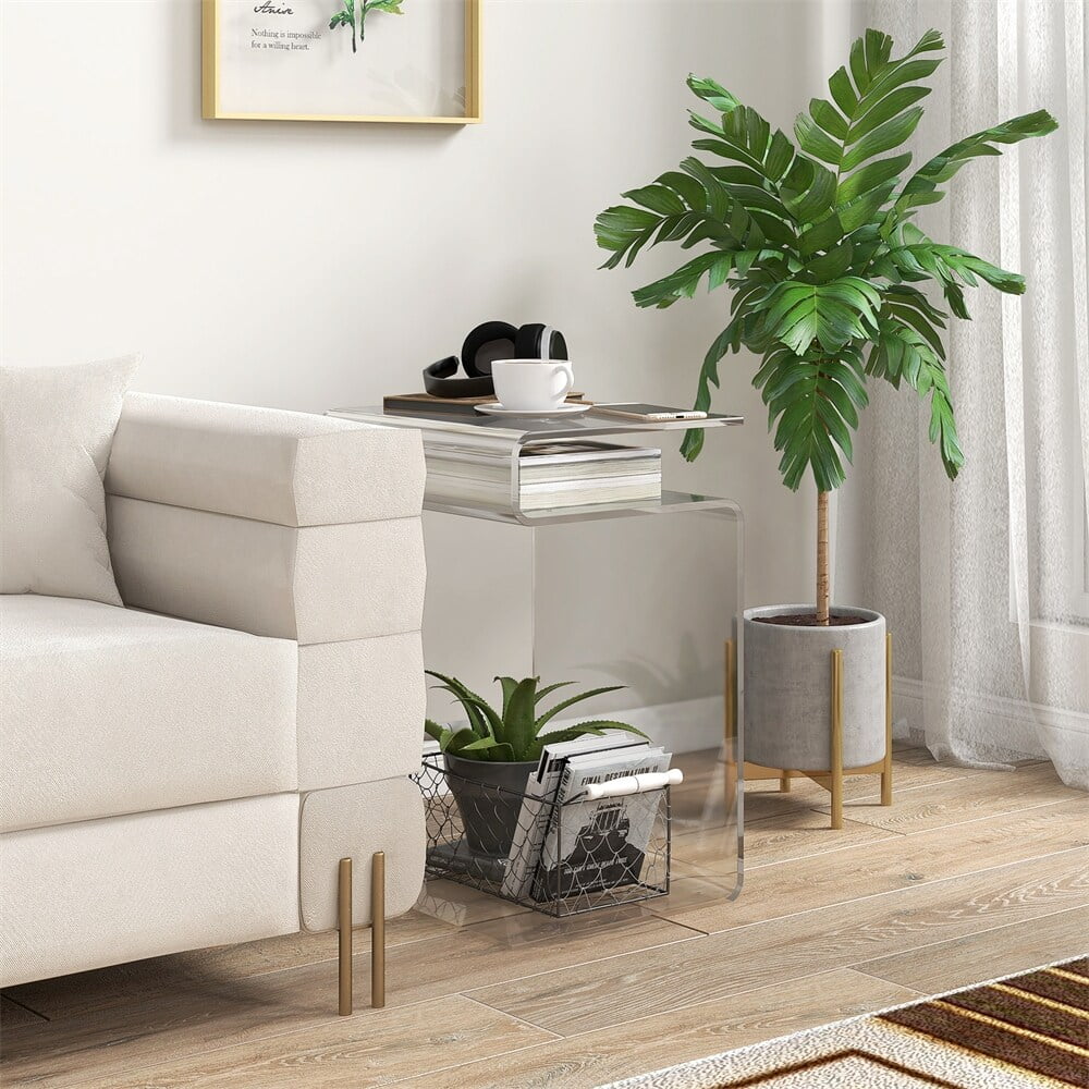 2-Tier Acrylic Side Table Y8938