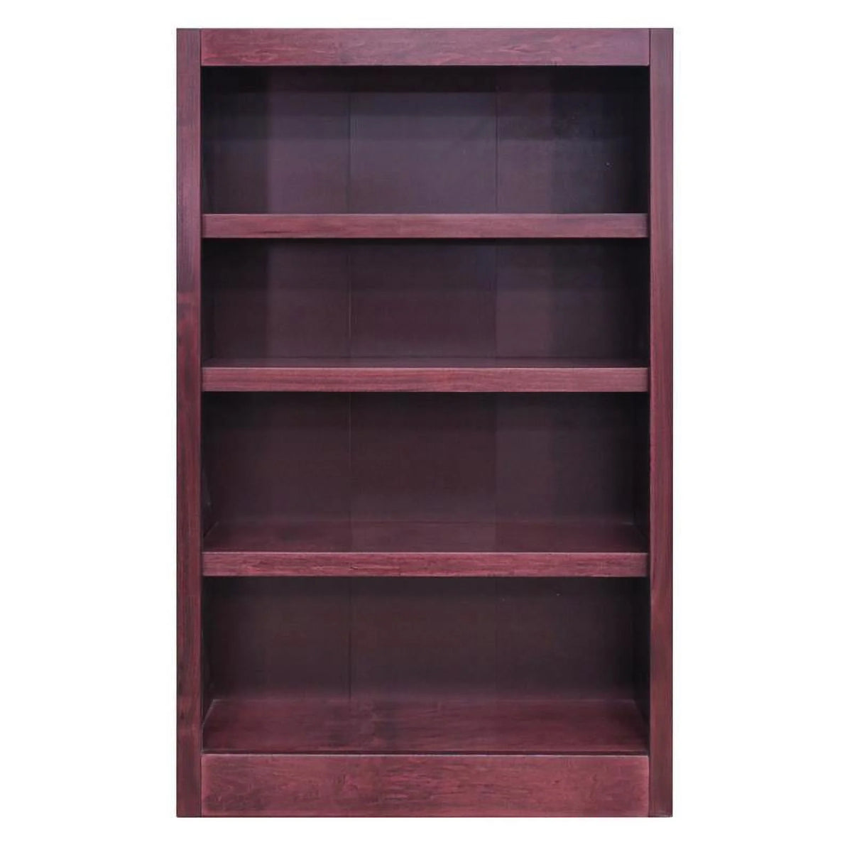 48" Tall 4-Shelf Wood Bookcase B8083