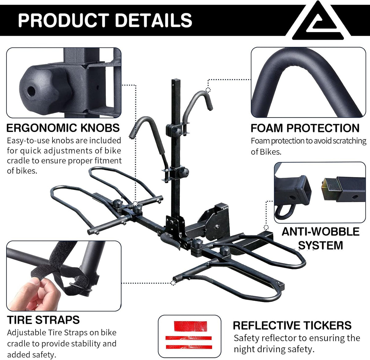 2-Bike Hitch Mount Bike Rack N4845