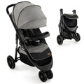 Grey Baby Jogging Stroller Travel System F726206