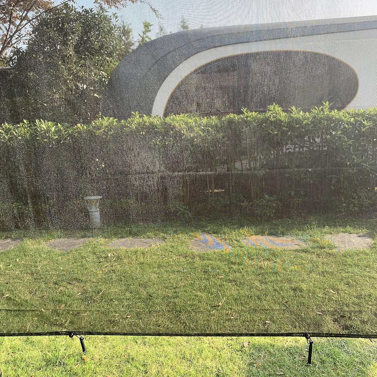 7' X 13' Black Mesh RV Awning Sun Shade Screen E37904
