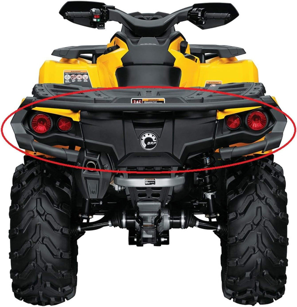 Black ATV Rear Bumper E917180