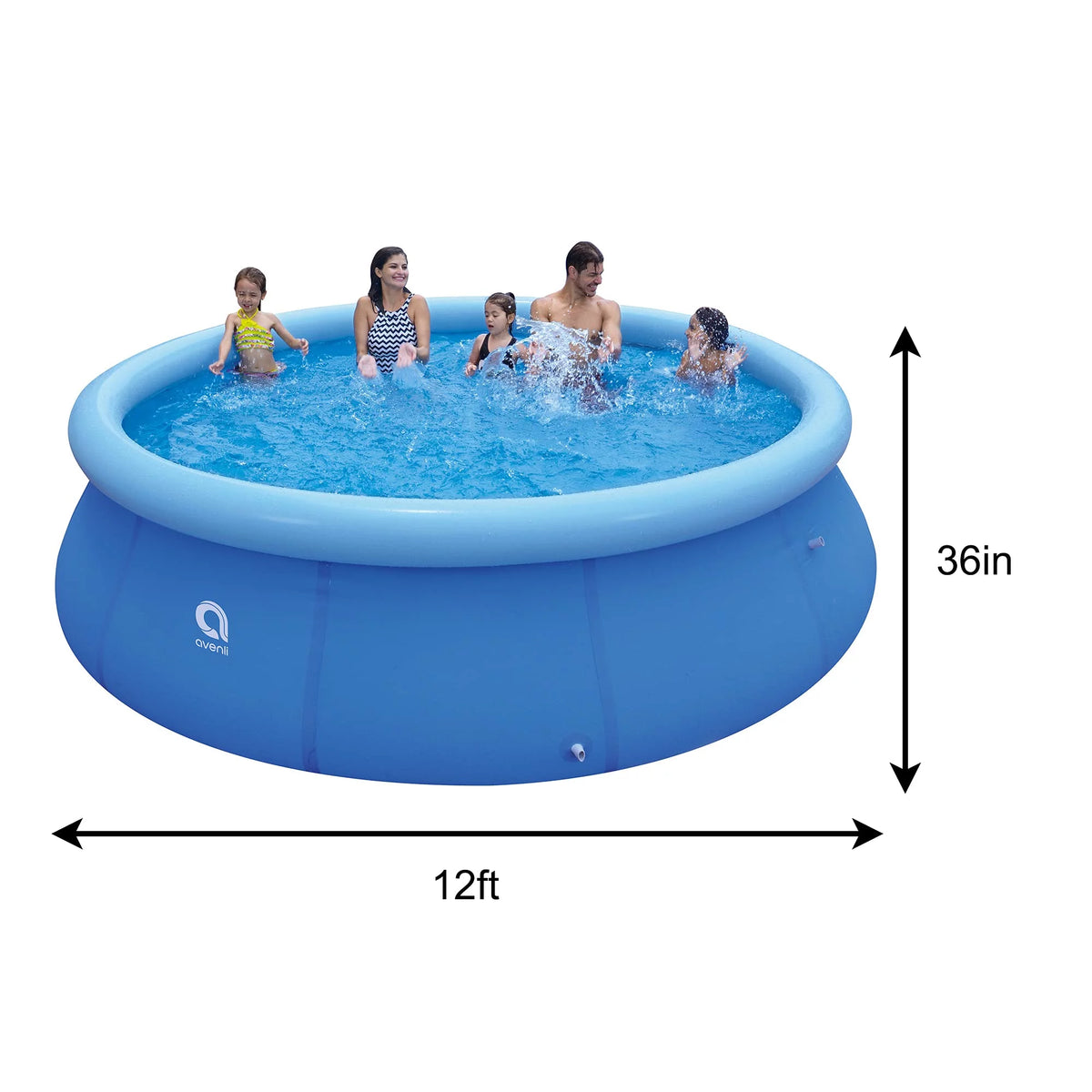 Inflatable Top Ring Round Pool Blue 10 ft x 30 in K611964