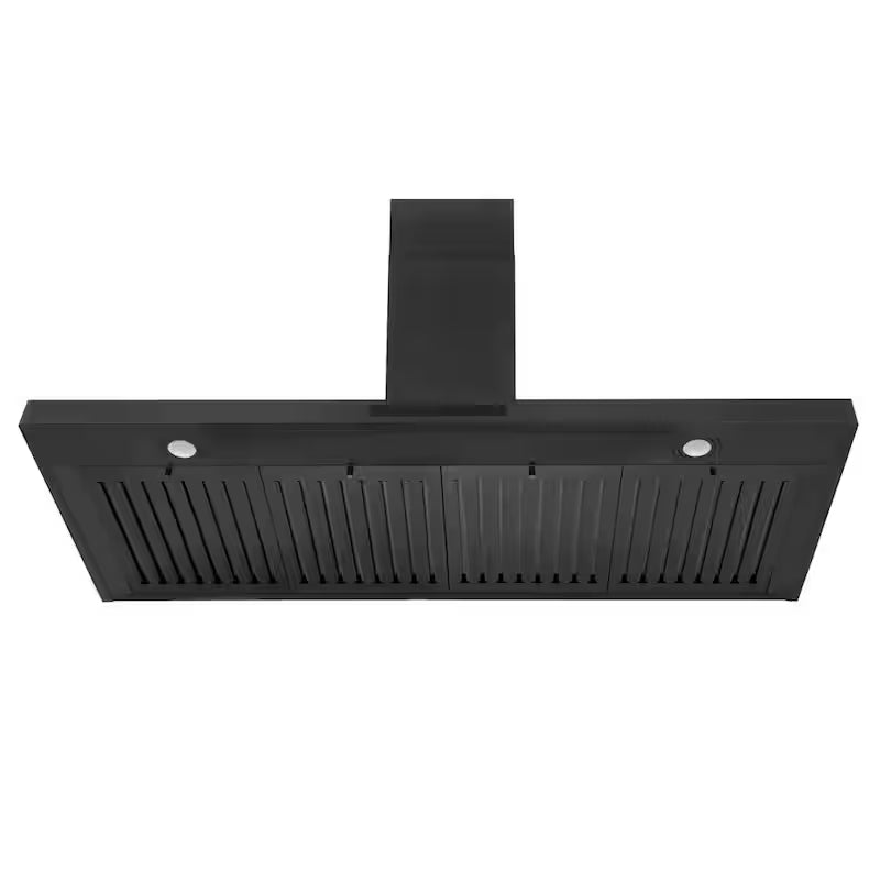 Black Stainless Steel 42 in. 400 CFM Convertible Wall Mount Range Hood D60554