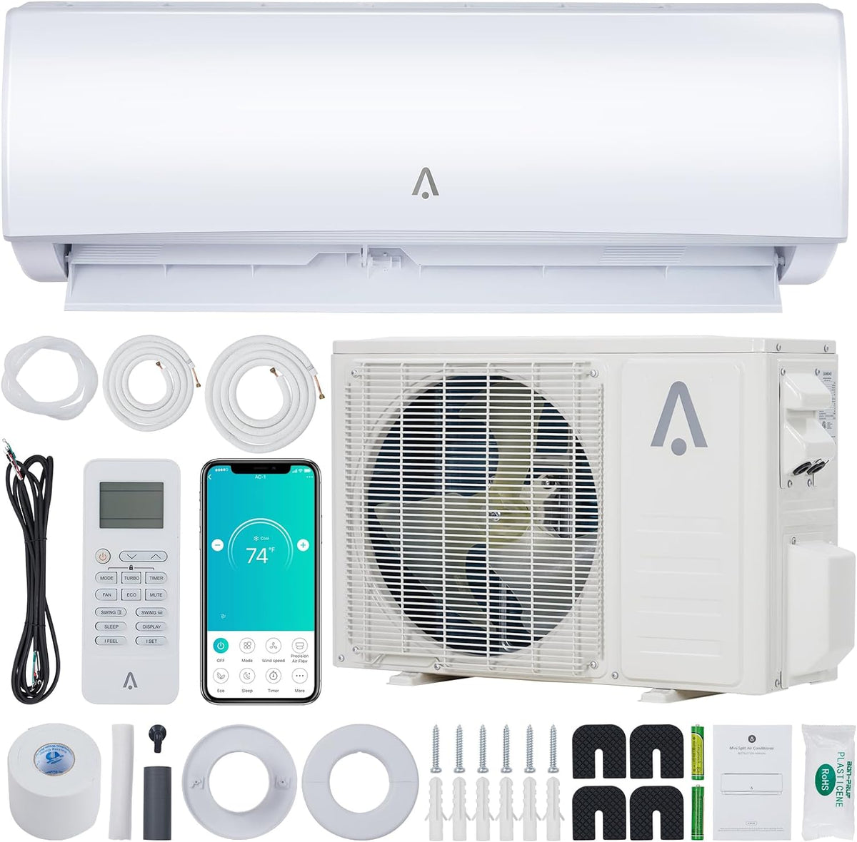 18,000 BTU Split Air Conditioner and Heating System T681