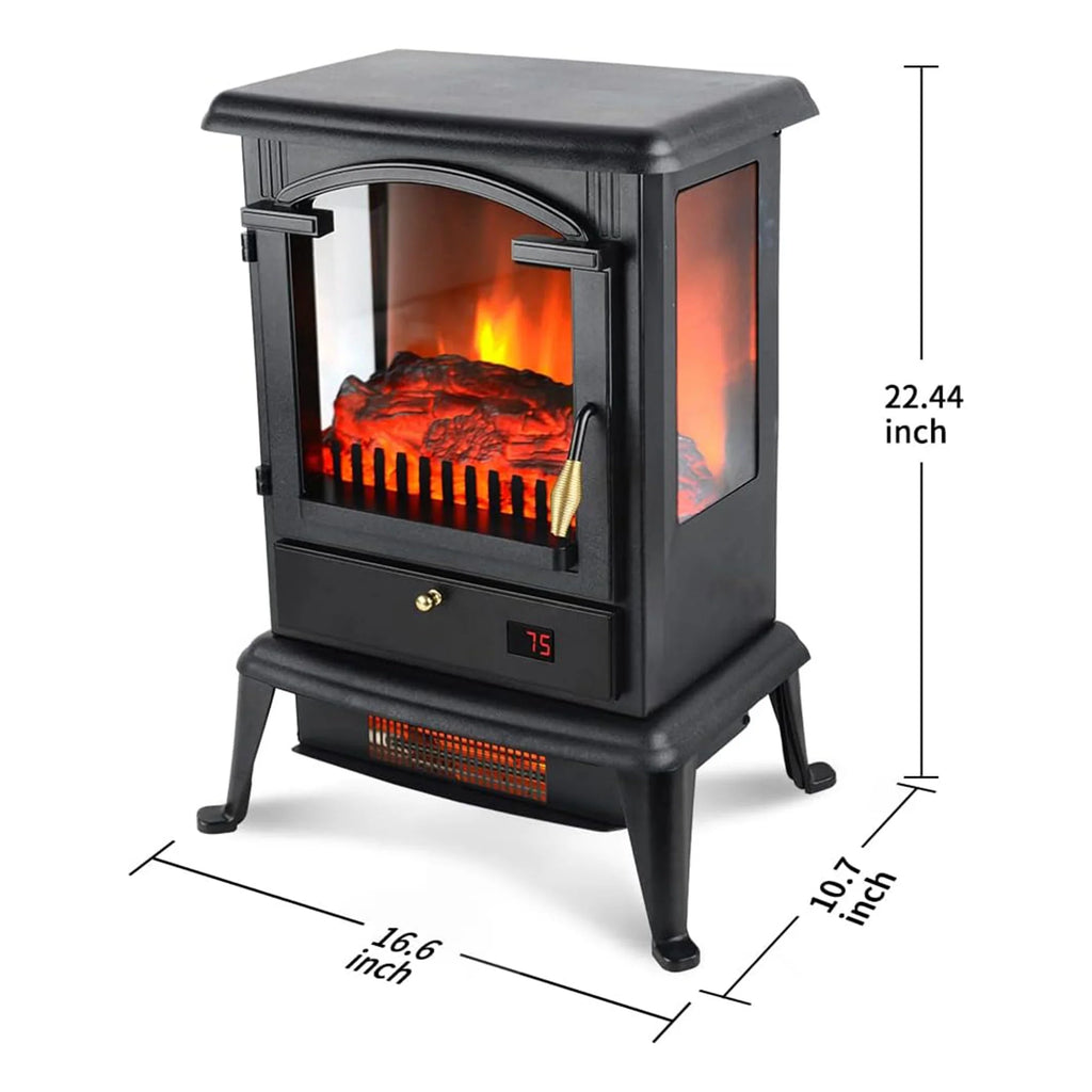 Electric Fireplace Heater Stove with Remote 2 Pack Y479044