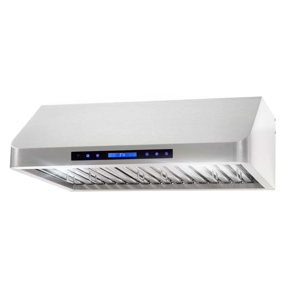 3 Piece Kitchen Appliance Package with Gas Range Range Hood and Wine Refrigerator M6183