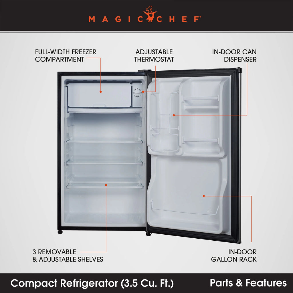 18.5 inch 3.5 Cu. ft. Compact Refrigerator Single Door V38287