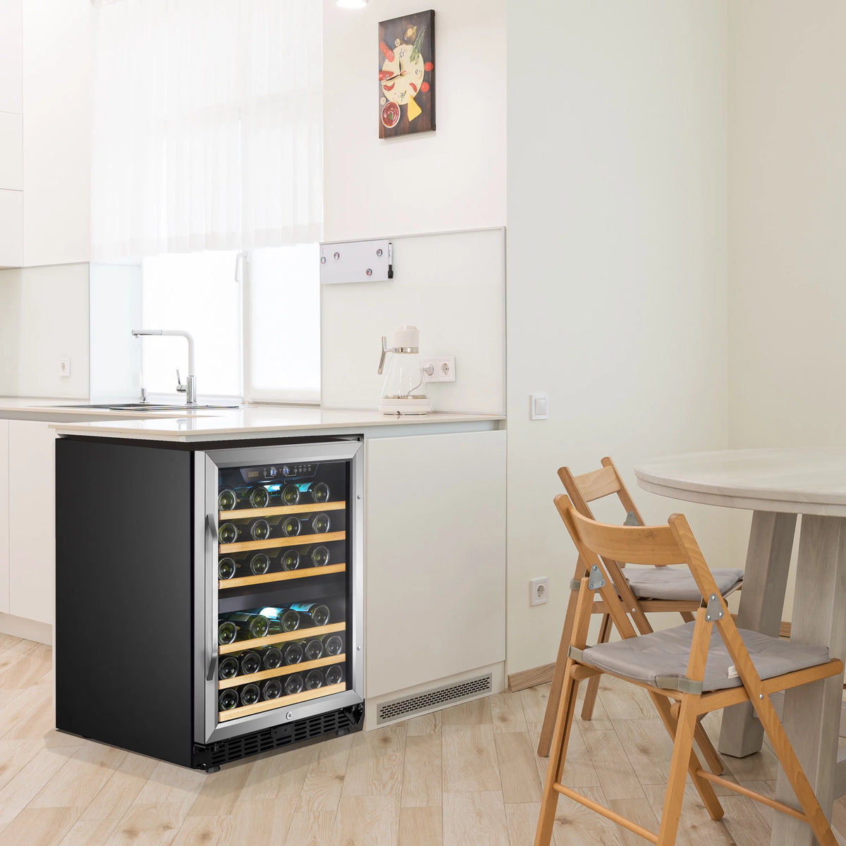 24 inch 44 Bottle Dual Zone Wine Cooler D1016