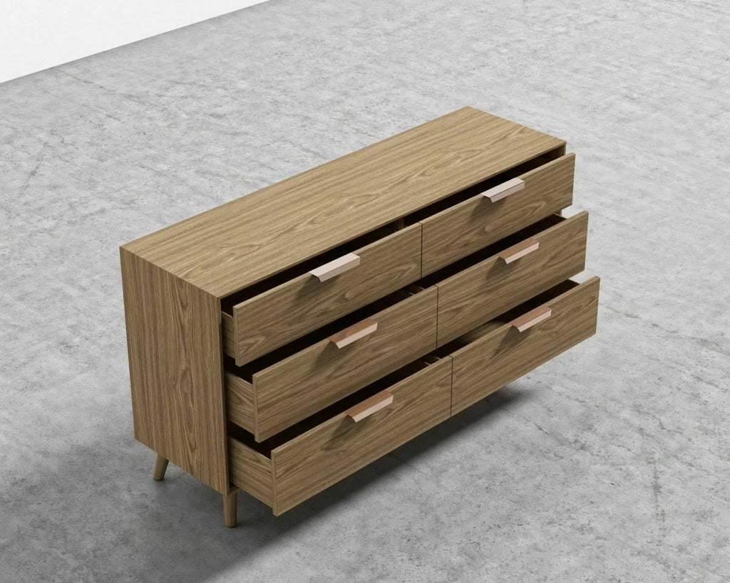 Walnut Veneer Wide Dresser O690900