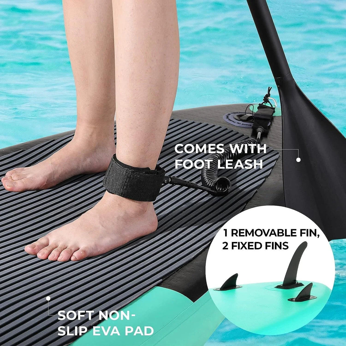 Inflatable Stand Up Paddle Board with Non-Slip Deck W612