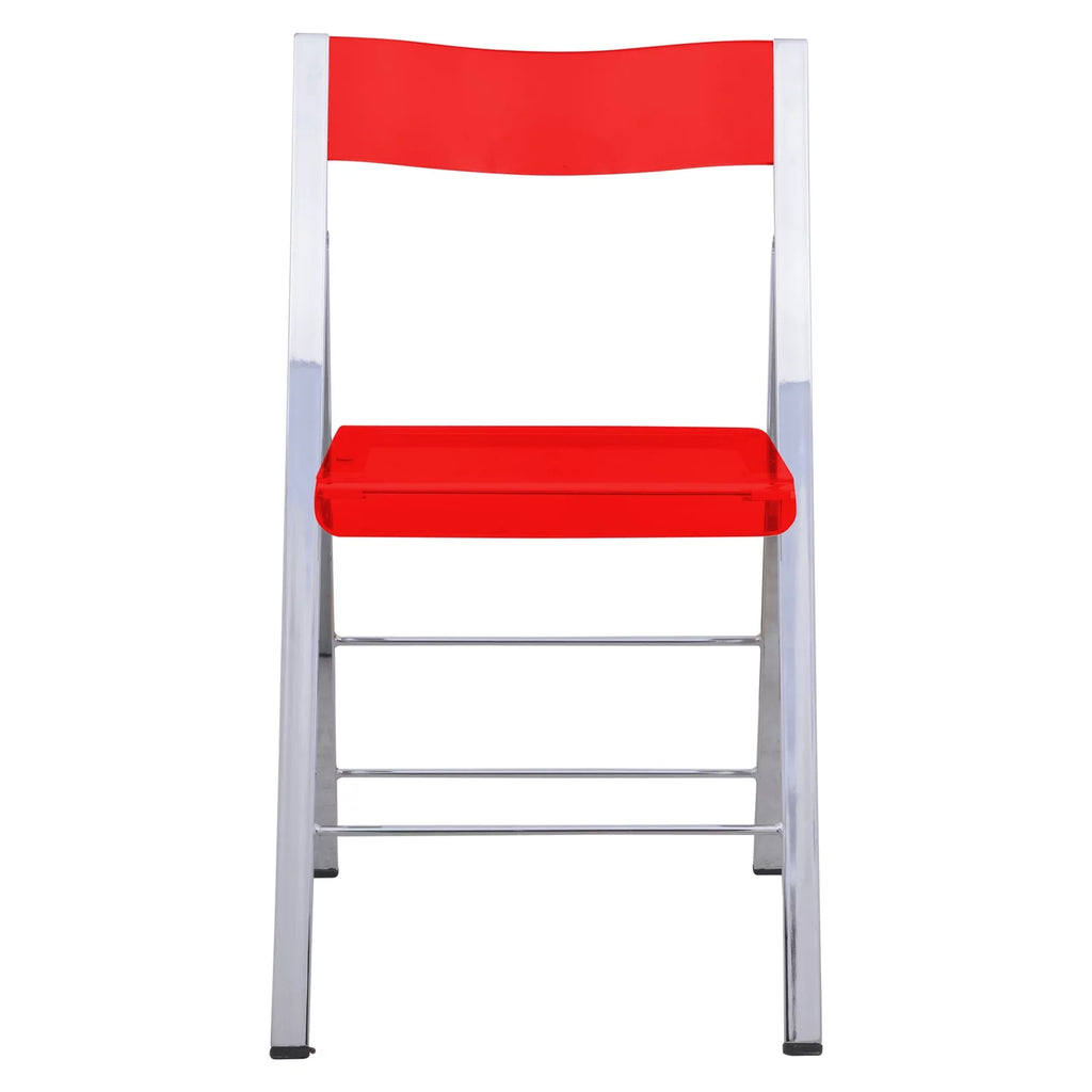 Acrylic Folding Chair Set of 2 N28086