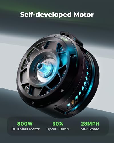 Electric Scooter with 800W Motor, 28 MPH, 10" Off-Road Tires L138449