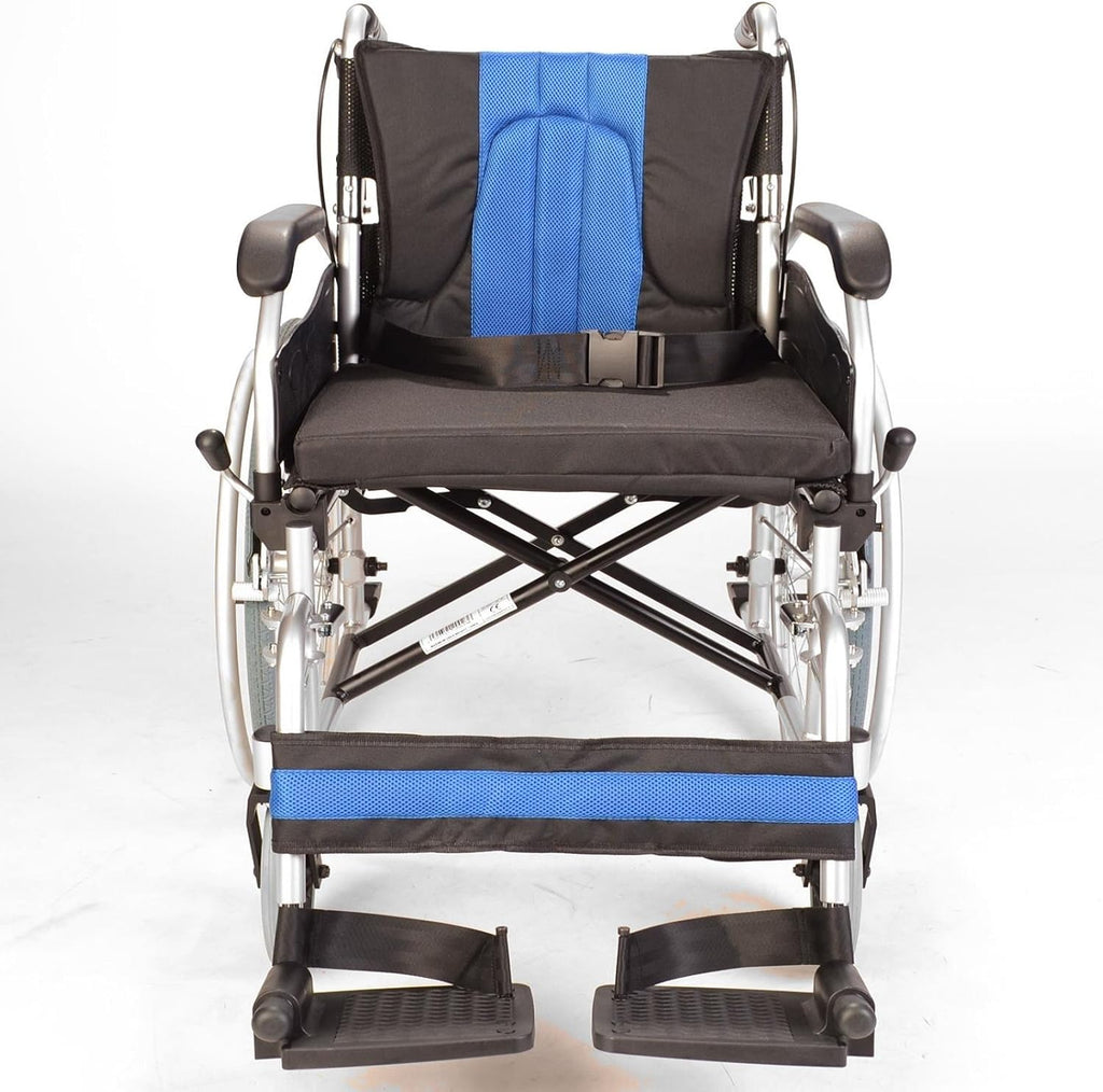 Lightweight Aluminium Folding Self Propel Wheelchair With 20-Inch Extra Wide Seat O4051