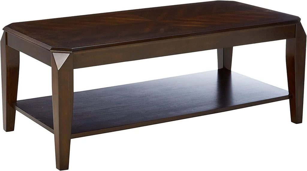 3 Pieces Coffee Table Set Walnut T4842