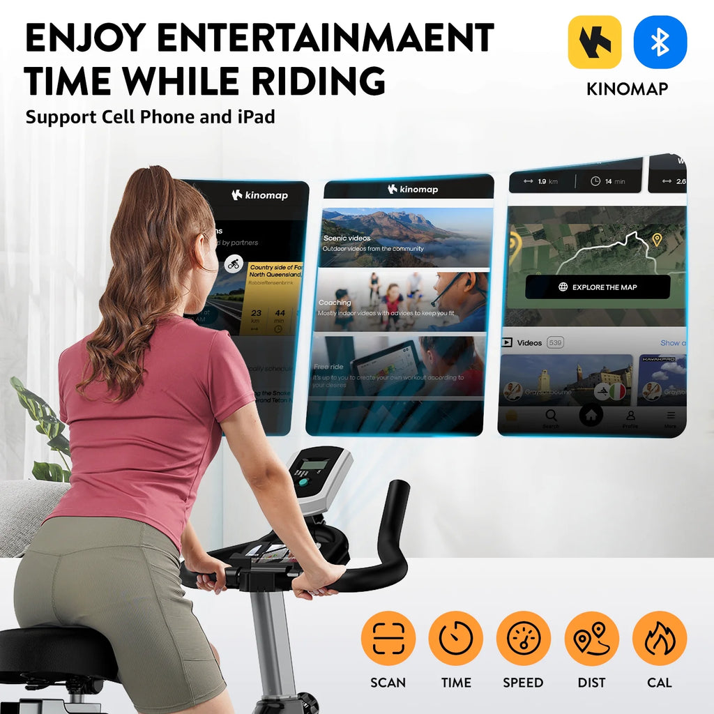 Indoor Cycling Exercise Bike 35 Lbs Flywheel S207354