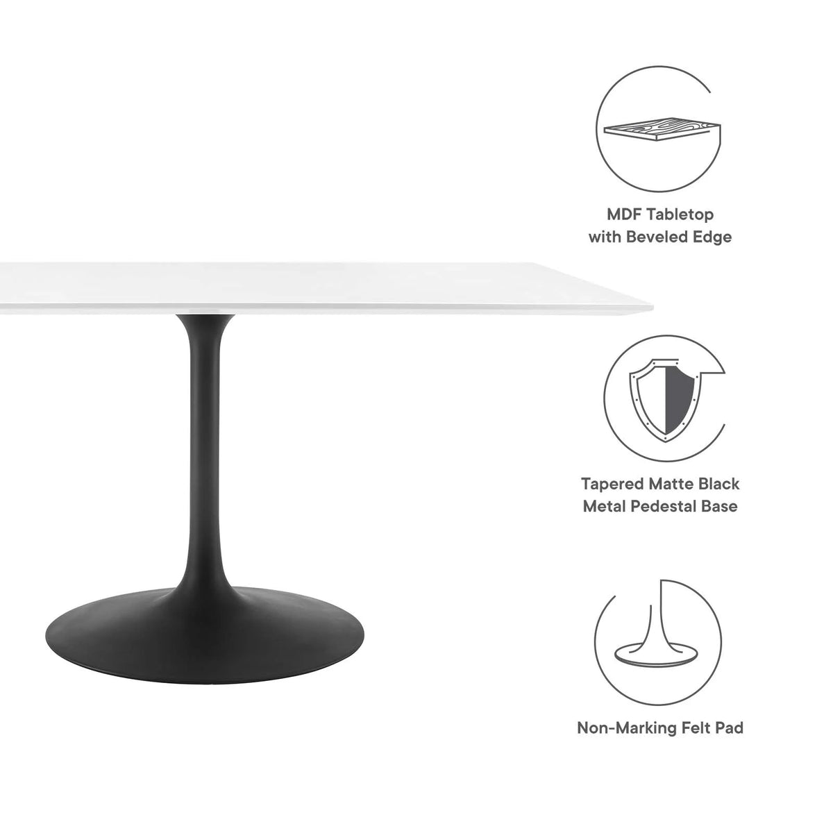 60" Rectangle Dining Table T758