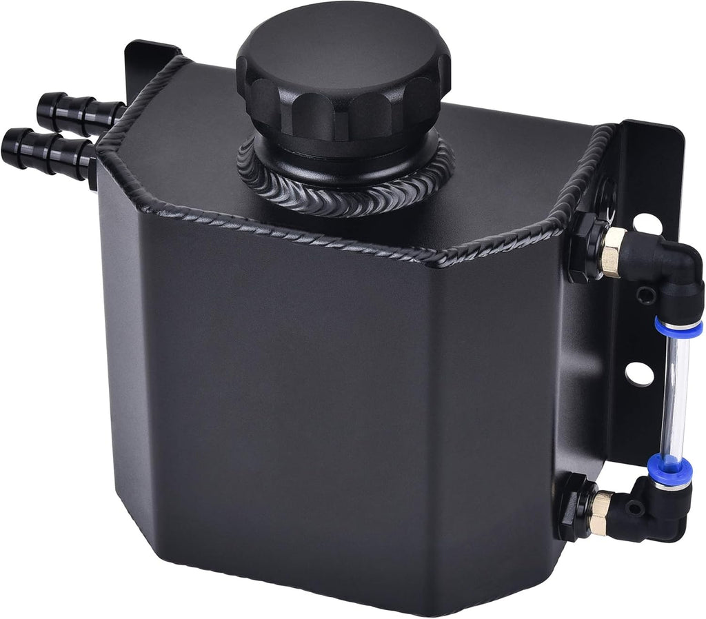 Black Universal Coolant Radiator Overflow Tank U57707