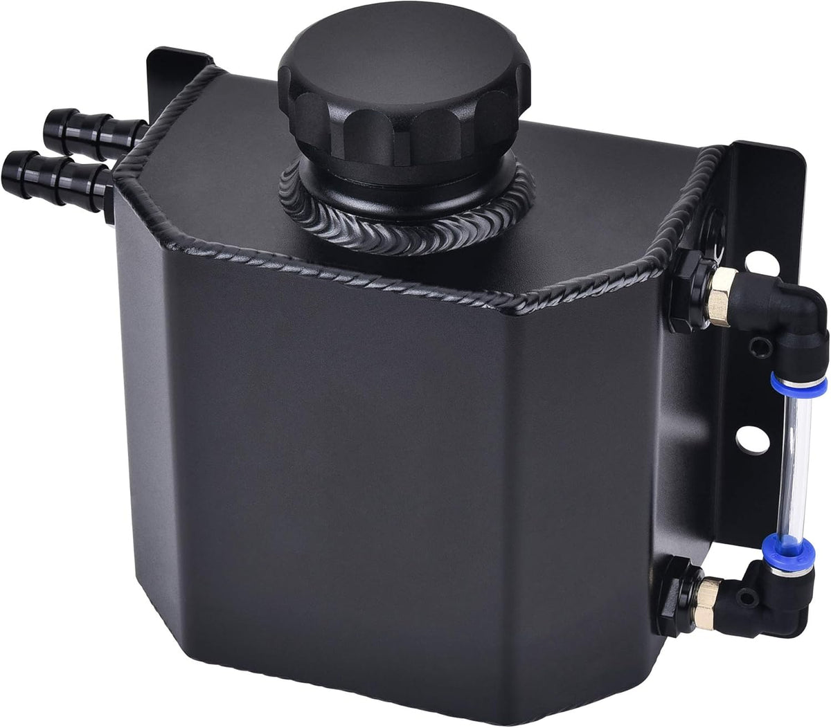 Black Universal Coolant Radiator Overflow Tank U57707