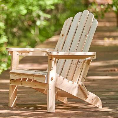 Wood Folding Adirondack Chair Natural P8195