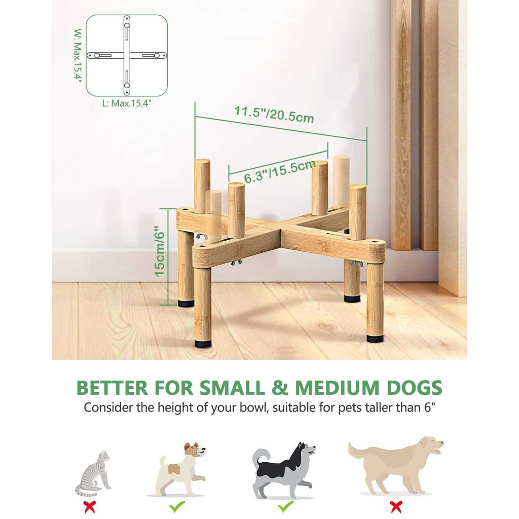 Adjustable Elevated Dog Bowl Stand G34125