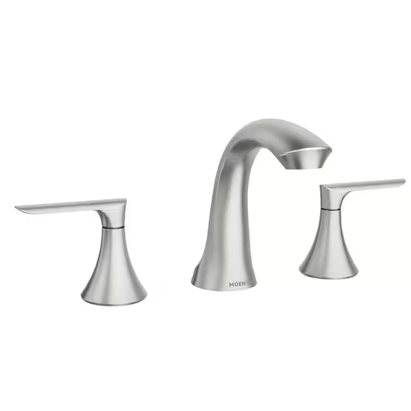 8 in. Widespread 2-Handle Bathroom Faucet Brushed Nickel P3788