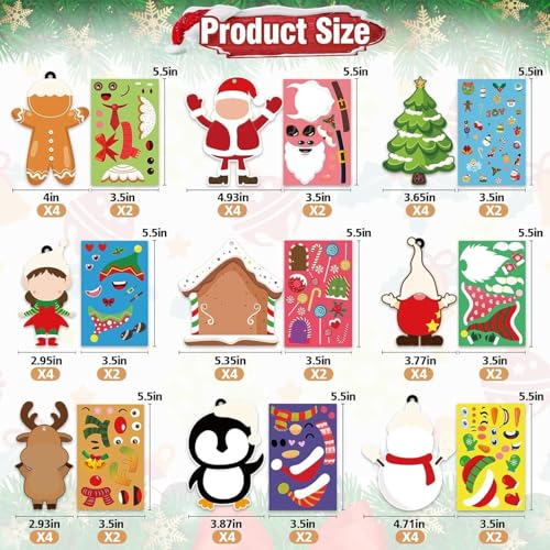 36 Pack Christmas Ornament Craft Kit R289
