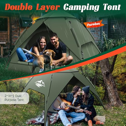 2-3 Person Waterproof Windproof Pop Up Camping Tent V334340