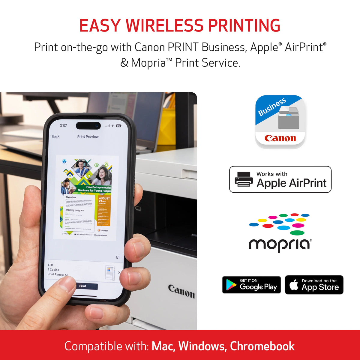 Wireless Laser Printer B373340