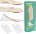 Adjustable Height Increase Insoles 3 Layers Gel Heel Lift 1 Pair Small K57073
