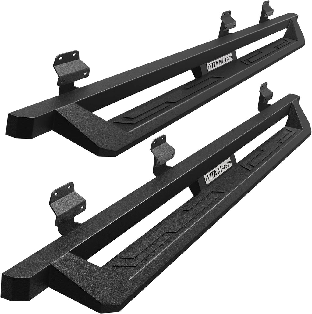 6 inch Black Textured Aluminum Running Boards J1738