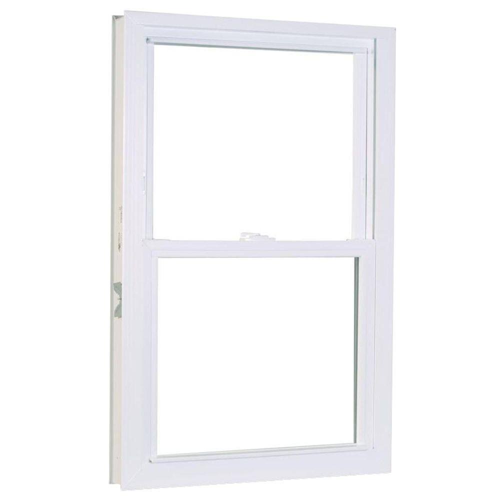 White Vinyl Double Hung Window F432413