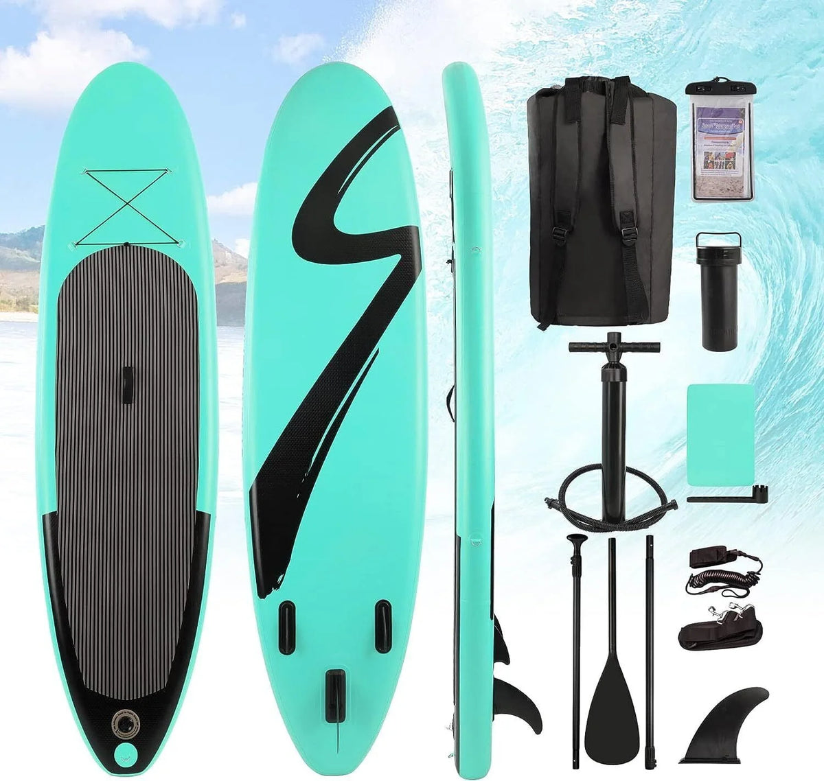 Inflatable Stand Up Paddle Board with Non-Slip Deck W612