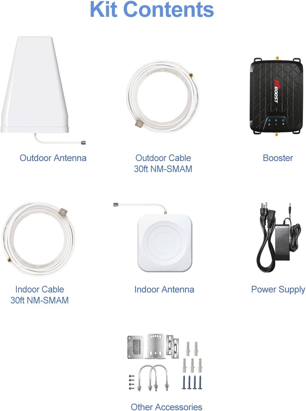 Cell Phone Signal Booster for Home 1,500 sq ft Band 5, 12/17, 13 5G/4G LTE D14835