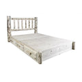 Full Platform Bed with Storage N923