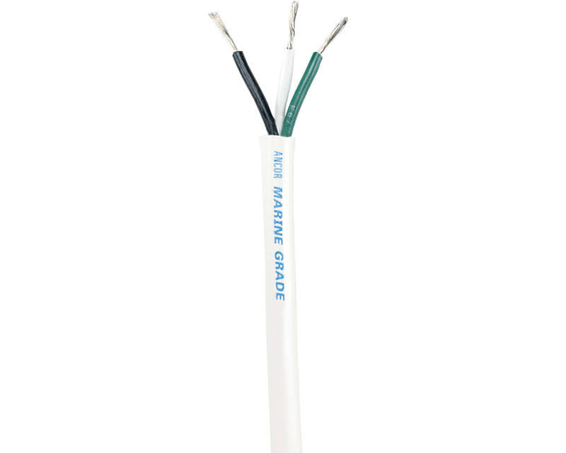 White 12/3 AWG Round Triplex Cable 100 N8629