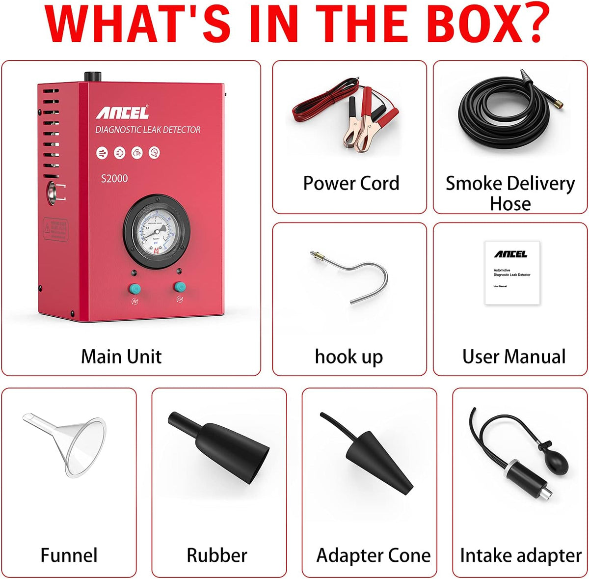 Automotive EVAP Smoke Machine Leak Detector Full Kit X781