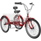 20/24/26 inch 7 Speed Adult Tricycle with Basket Z384926