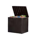30 Gallon Resin Outdoor Storage Box and Side Table M70670