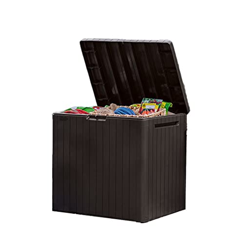 30 Gallon Resin Outdoor Storage Box and Side Table M70670