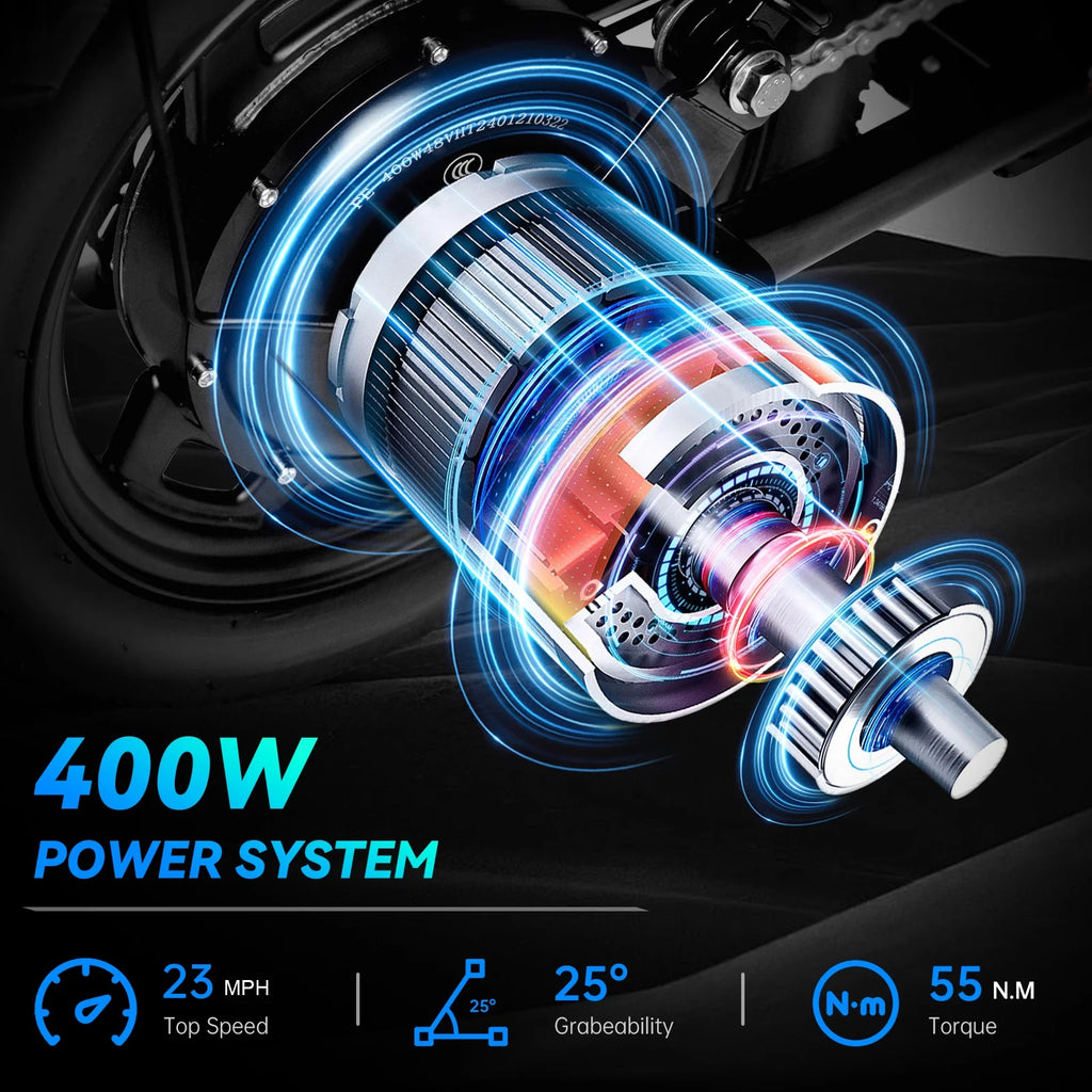 Folding Electric Bike 400W 48V 13Ah Fat Tire Q984