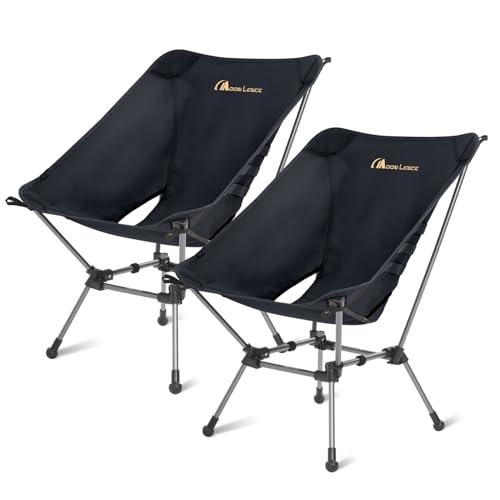 Portable Camping Chair 330Lbs Capacity Black J63863