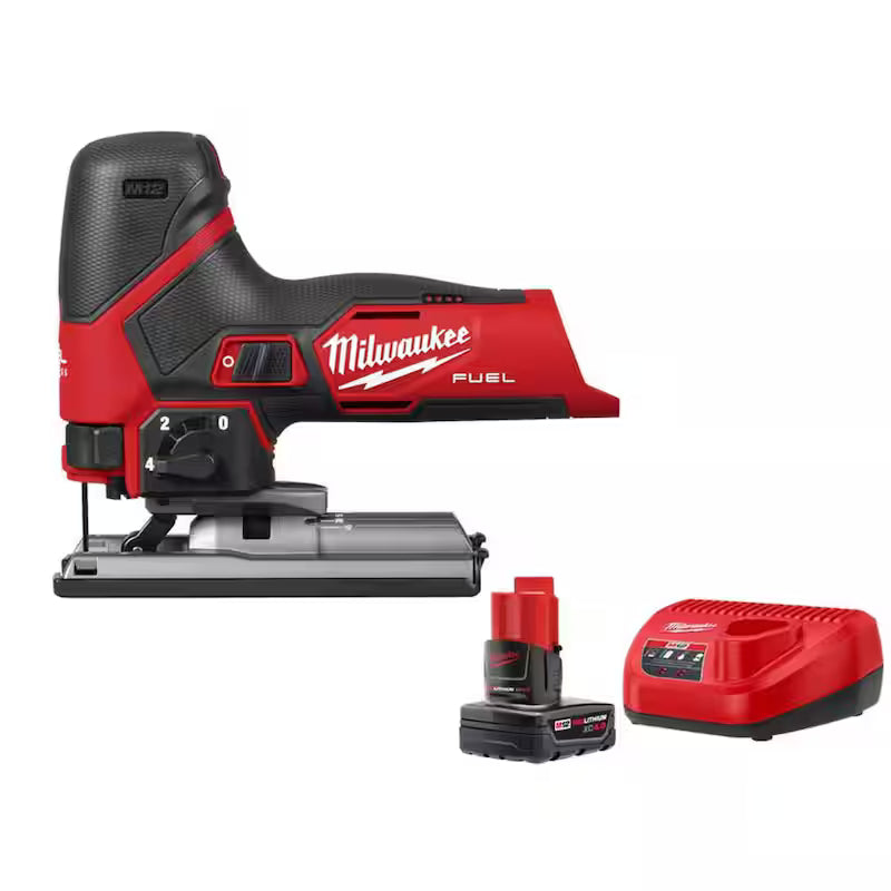 12-Volt Cordless Jig Saw with 4.0Ah Starter Kit B803