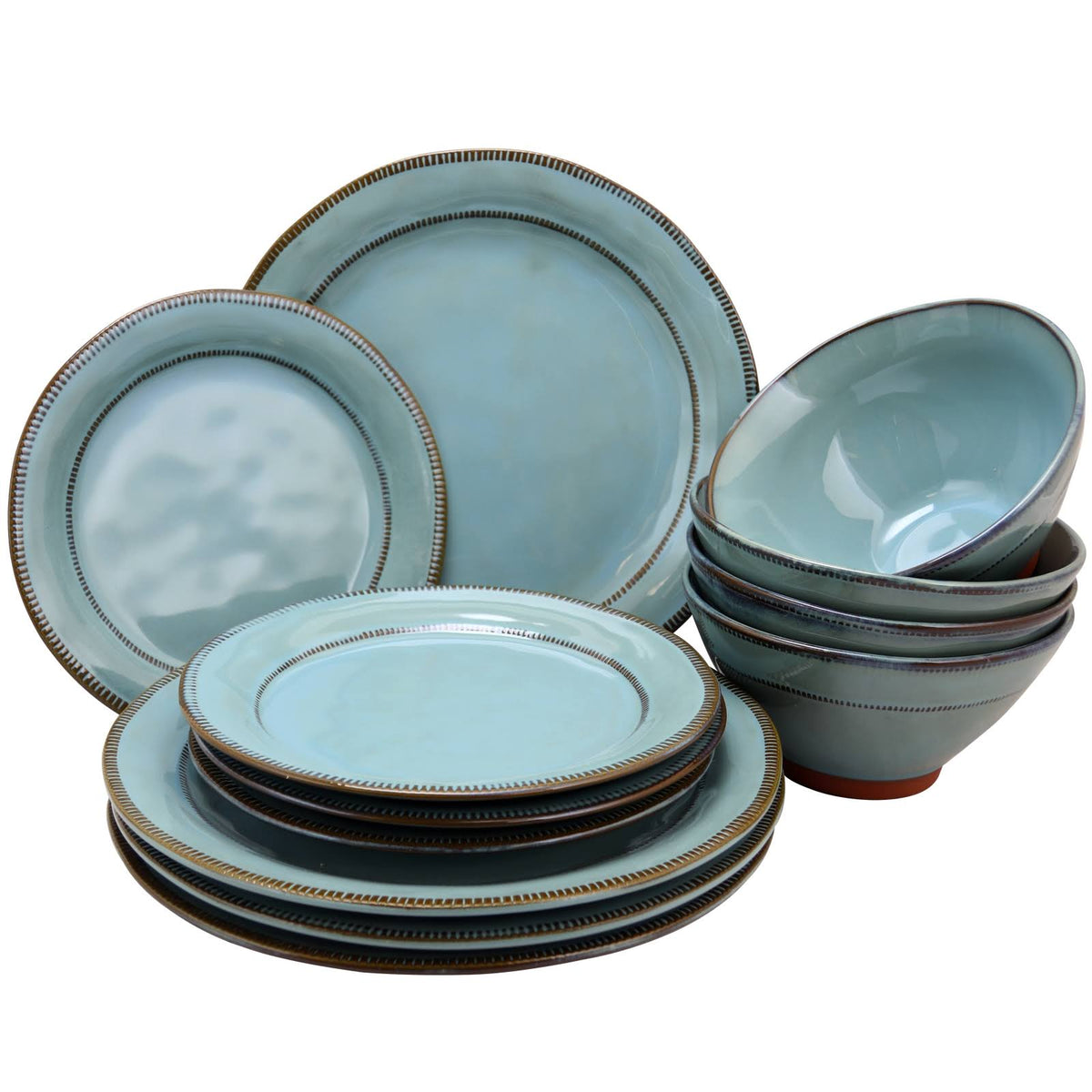 Terracotta 12 Pieces Dinnerware Set W188