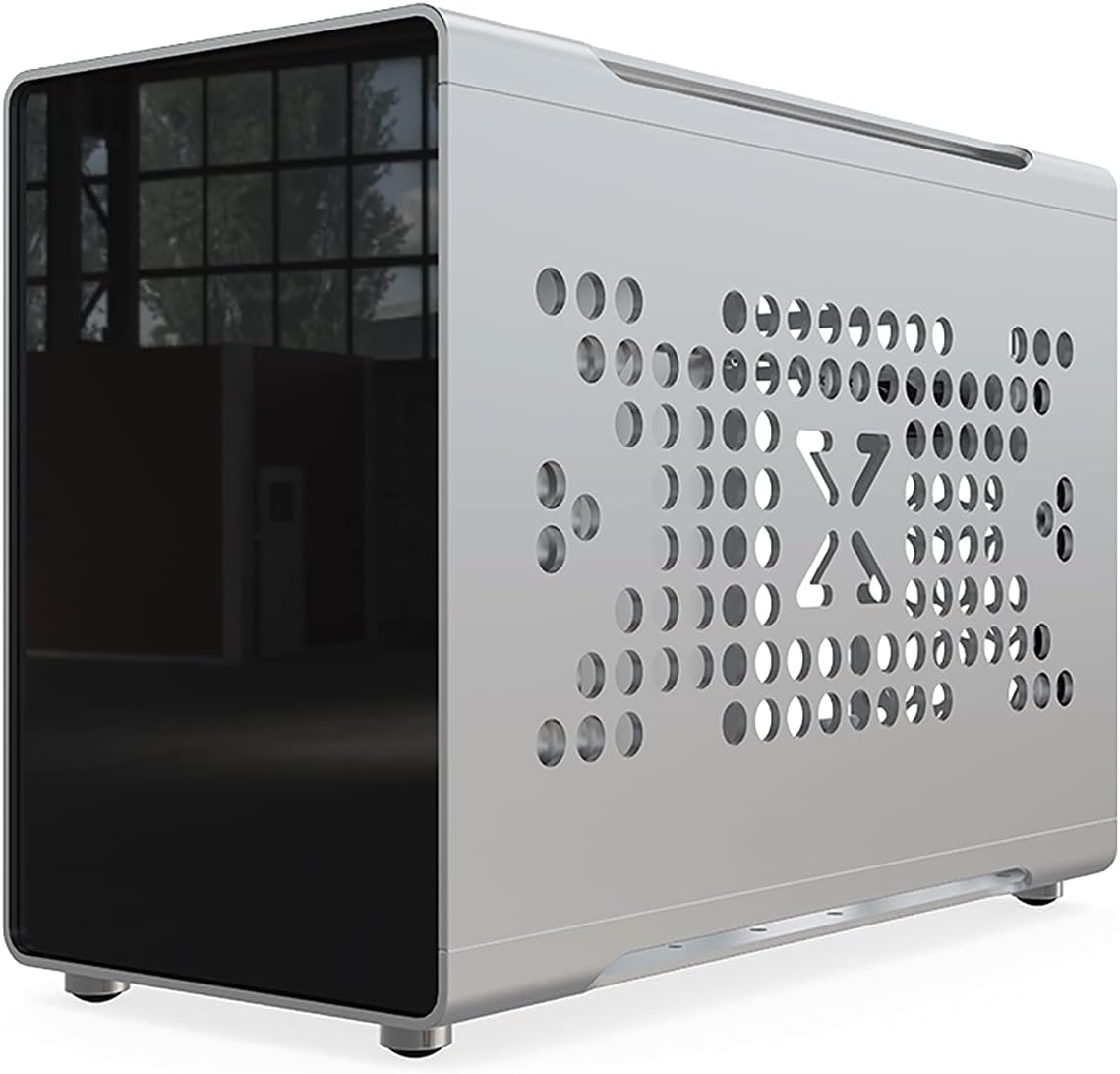 Mini ITX Aluminum Computer Case with Tempered Glass Z5181