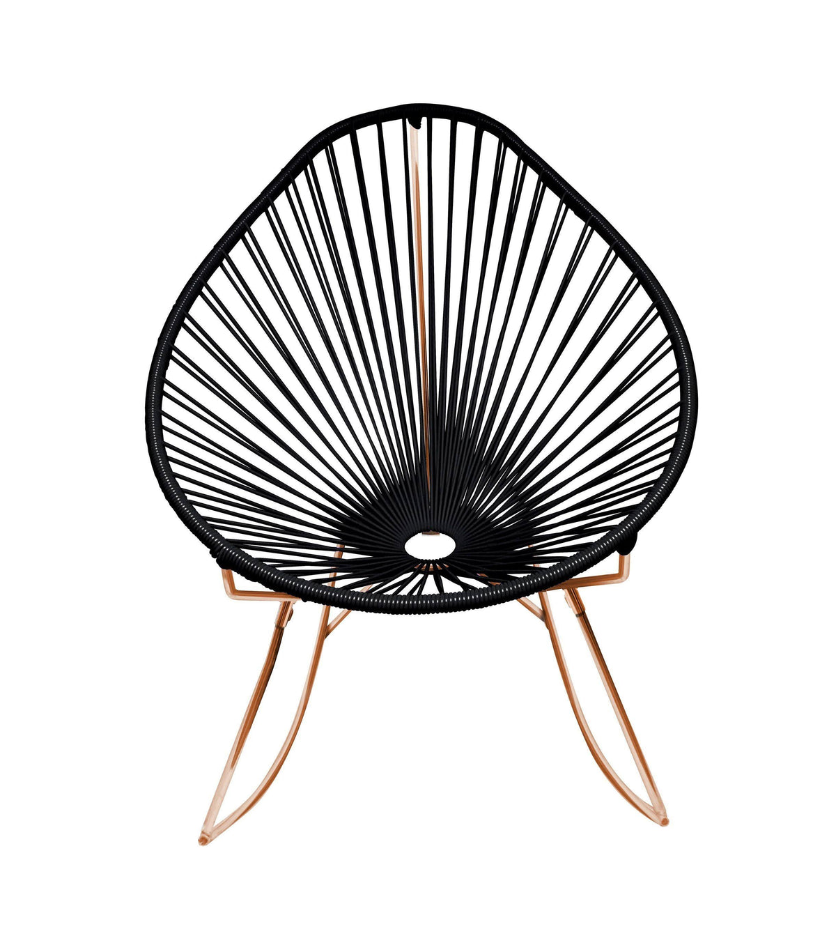 Black Weave on Copper Frame Rocker D173007